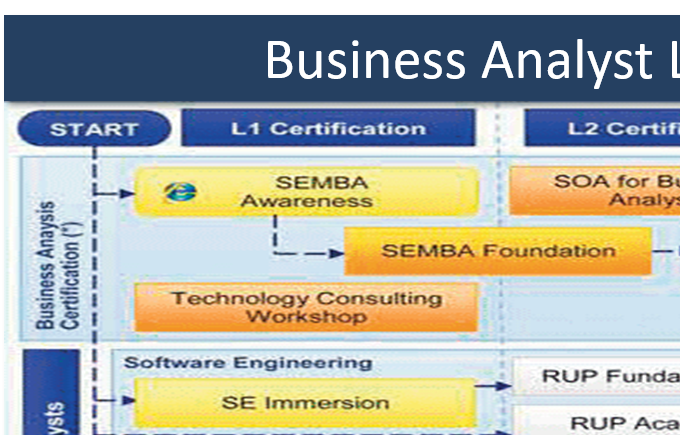 Figure 2. Learning Map for BA in Capgemini in 2009