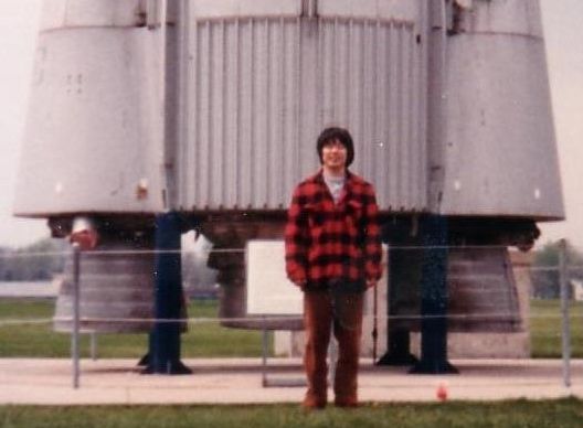 Me visiting National Museum USAF in Dayton, Ohio, while I was studying for a Ph.D. in the Ohio State University