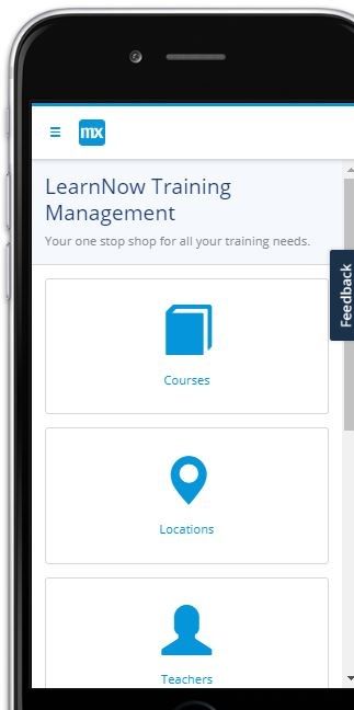 Figure 3. Home Page of LearnNow Training Management App